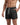 Men's Swim Shorts with Drawstring and Curved Hem Black