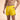 Men's Swim Shorts with Drawstring and Curved Hem Yellow