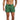 Men's Swim Shorts with Elastic Waistband and Drawstring Green