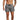 Men's Swim Shorts with Elastic Waistband and Drawstring Grey