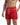 Men's Swim Shorts with Elastic Waistband and Drawstring Red