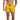 Men's Swim Shorts with Elastic Waistband and Drawstring Yellow