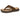 Men's Thong Flip-Flops with Studded Straps and Textured Footbed Dark Khaki