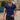 Men's V-Neck Short Sleeve T-Shirt Blue
