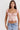 Women Crop Top Puff Sleeve Sweetheart Neckline Lace Up 3