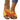 Women Sandals Wedge Heel Open Toe Ankle Strap Closure Orange