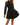 Women's Lace Long Sleeve High Neck Flared Dress with Tie Detail | imported-image-1