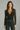 Women’s Blouse with V Neck and Lace Sleeves Black
