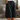 Women's Button Front Elastic Waist Knee Length Shorts Black