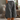 Women's Button Front Elastic Waist Knee Length Shorts Gray