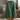 Women's Button Front Elastic Waist Knee Length Shorts Green