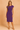 Women's Cap Sleeve Pleated Midi Dress Purple