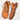 Women's Closed Toe Slingback Sandals with Side Cutouts Orange