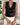 Women's Cowl Neck Satin Vest Top Black