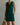 Women’s Cowl Neck Sleeveless Mini Dress with Pockets Green