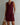 Women’s Cowl Neck Sleeveless Mini Dress with Pockets Wine Red