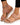 Women's Elastic Strap Espadrille Platform Sandals Pink