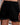 Women's Elastic Waist Drawstring Frayed Denim Shorts Black