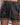 Women's Elastic Waist Drawstring Frayed Denim Shorts Dark Grey
