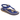 Women’s Flat Sandals with T-Strap and Metal Detail Blue