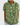 Women's Floral Print Short Sleeve Peter Pan Blouse Green