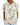 Women's Floral Print Short Sleeve Peter Pan Blouse White