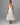 Womens Halter Neck Deep V Bodice Flared Midi Dress White