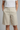 Women’s High Rise Knee Length Shorts with Slant Pockets Beige