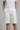 Women’s High Rise Knee Length Shorts with Slant Pockets White