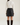 Women's High-Rise Mini Skirt with Front Zipper and Button Closure 5