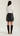 Women's High-Rise Mini Skirt with Front Zipper and Button Closure 5