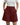 Womens High Waist Wide Leg Pleated Shorts with Double Button Closure Burgundy