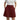 Womens High Waist Wide Leg Pleated Shorts with Double Button Closure Burgundy