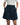 Womens High Waist Wide Leg Pleated Shorts with Double Button Closure Navy Blue