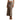 Women's High Waisted Ankle Length Flared Skirt Brown