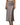 Women's High Waisted Ankle Length Flared Skirt Light Brown