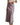 Women's High Waisted Ankle Length Flared Skirt Purple