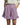 Women's High Waisted Pleated Shorts with Ruffle Hem and Side Pockets Lilac