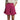 Women's High Waisted Pleated Shorts with Ruffle Hem and Side Pockets Pink