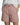 Womens High Waisted Striped Shorts with Cuffed Hem and Side Pockets Pink