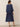 Women's Linen Bateau Neck Pleated Midi Dress 25