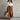 Women's Linen Shirt and Tie-Waist Maxi Skirt Set White Brown