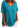 Women's Oversized V-Neck T-Shirt with Cuffed Short Sleeves Light Blue