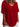 Women's Oversized V-Neck T-Shirt with Cuffed Short Sleeves Red