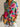 Women's Printed Button Down Shirt with Front Pockets Mix