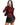 Women's Sheer Floral Lace Mock Neck Long Sleeve Top Chestnut Brown
