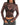 Women's Sheer Floral Lace Mock Neck Long Sleeve Top Chocolate Brown