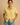 Women’s Short Sleeve Shirt with Collar and Upper Level Pocket Yellow