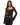 Women’s Square Neck Lace Sleeve Top Black
