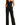 Women's Strapless Notched Neckline Wide-Leg Jumpsuit Black